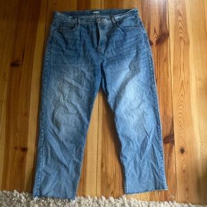 orla navy straight leg jeans